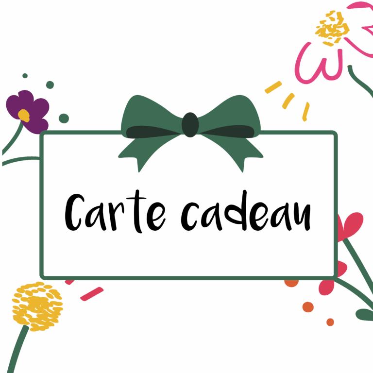 Carte Cadeau Accessoires Personnalisés – Visuel de la carte cadeau avec ruban et étiquette